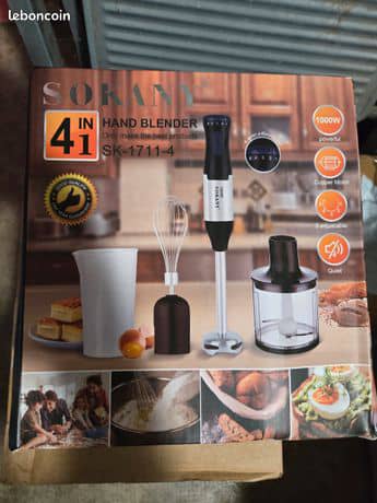 The Sokany SK-1711-4 is a 4-in-1 multifunctional hand blender