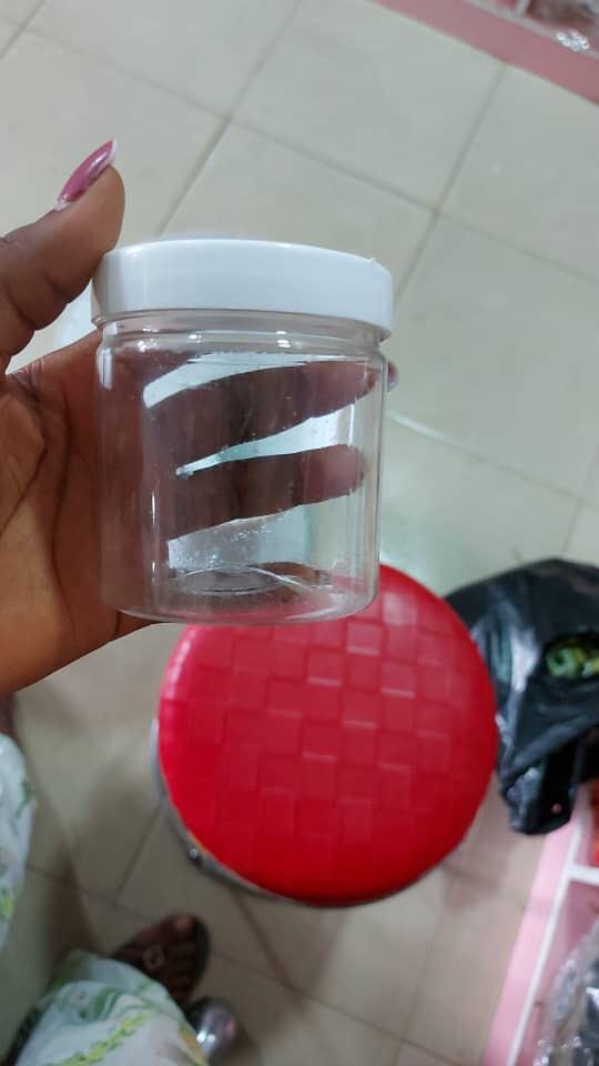 CLEAR PLASTIC JAR 200g container