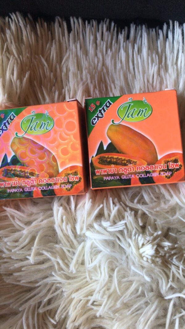 JAM PAPAYA GLUTA COLLAGEN SOAP