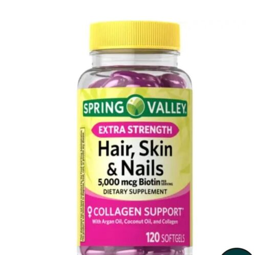 SPRING VALLEY EXTRA STRENGTH HAIR,SKIN & NAIL DIETARY SUPPLEMENT SOFTGELS